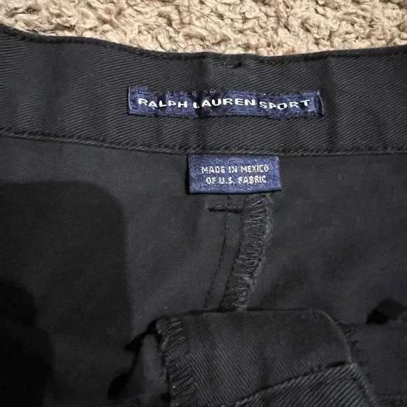 Ralph Lauren Sport Women Size 4 Black Chino Shorts - Picture 2 of 4